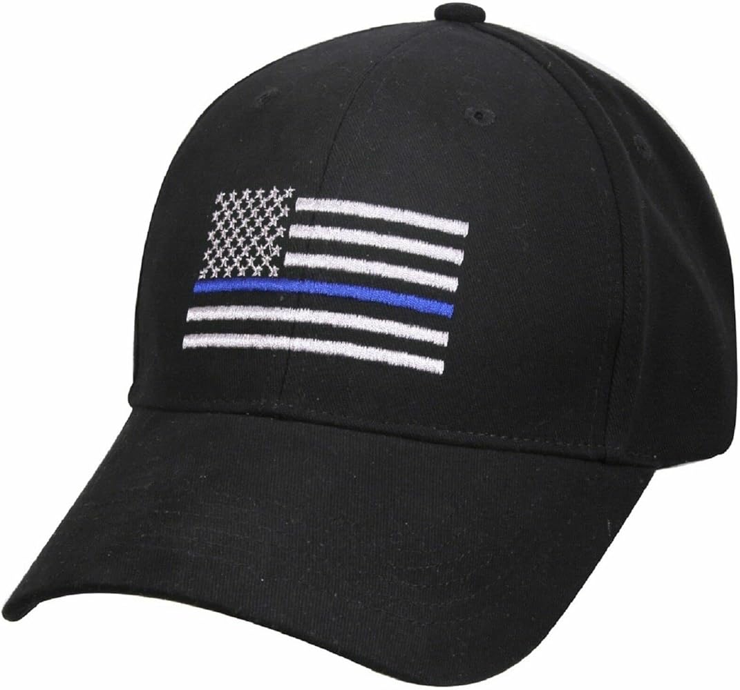 Trade Winds USA Thin Blue Line Flag Low Profile Baseball Hat USA Flag Cap