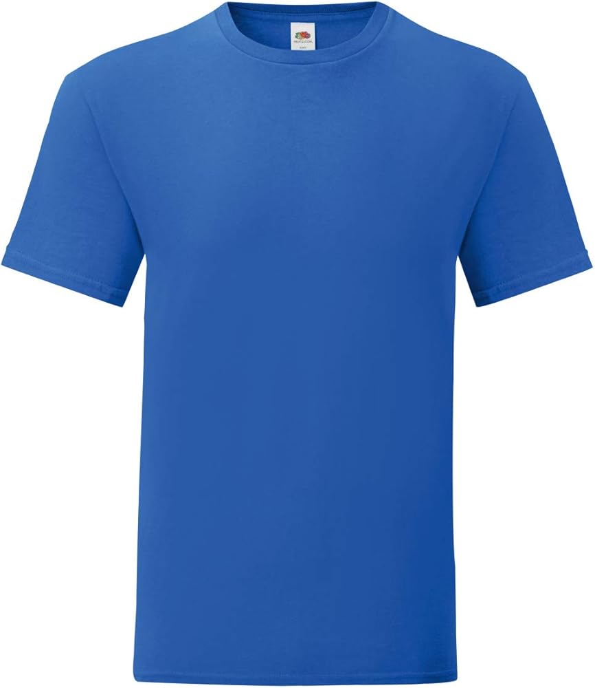 Fruit of the Loom 61430 Men's Iconic Tee 5 Pack - ROYAL BLUE - 3XL