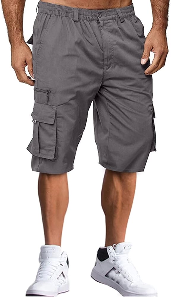 Rela Bota Men's Cargo Shorts Outdoor Lightweight Tactical Pant Hiking Stretch Multi Pocket