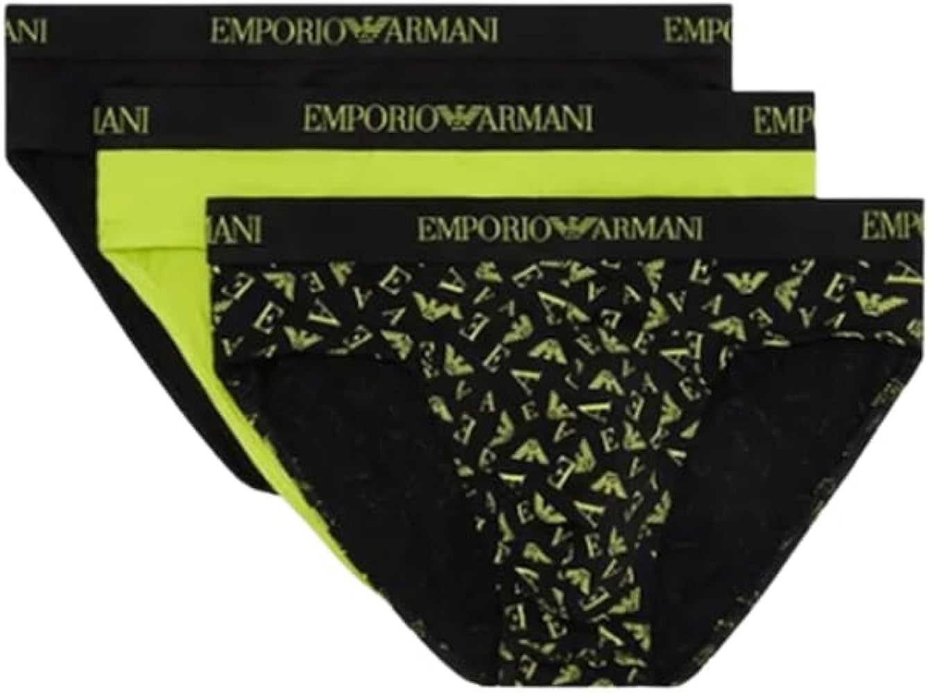 Emporio Armani Men's Pure Cotton 3 Pack Brief