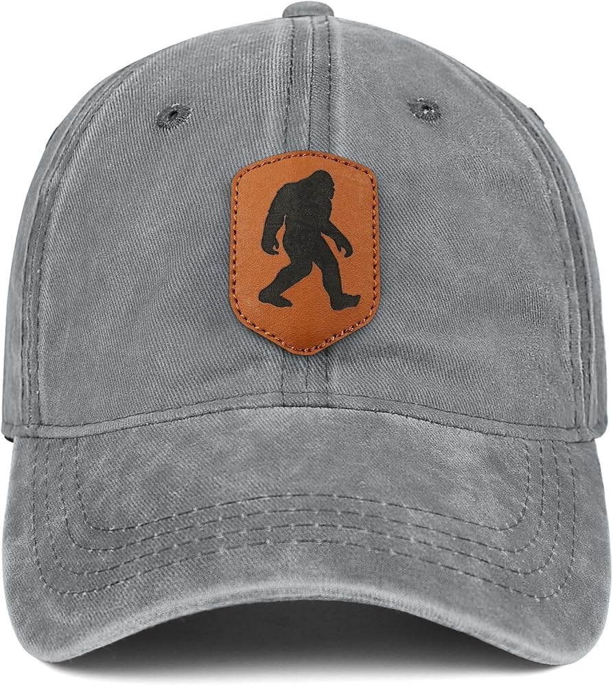 Bigfoot Sasquatch Gifts for Men Women - Unisex Bigfoot Hat Great Outdoor Cap for Wilderness Exploration Hunting Hiking