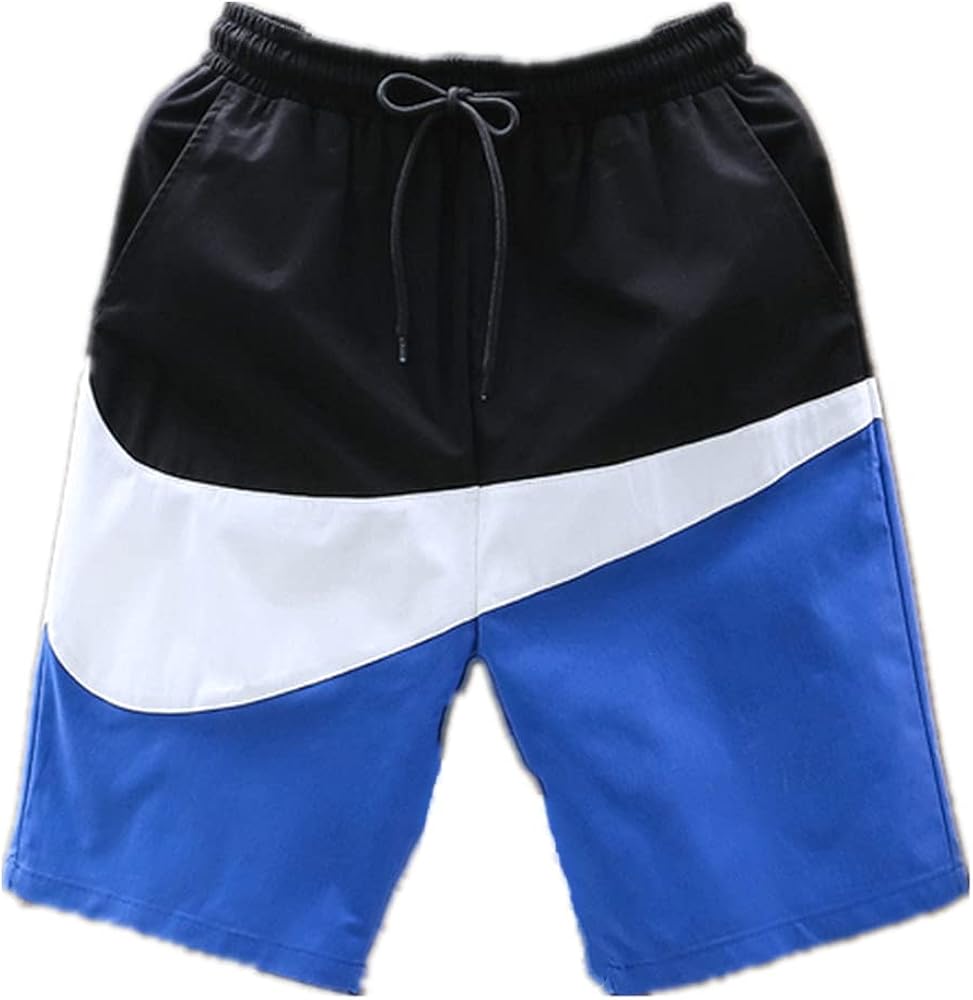 NP Summer Large Casual Shorts Men's Color Matching Loose Shorts