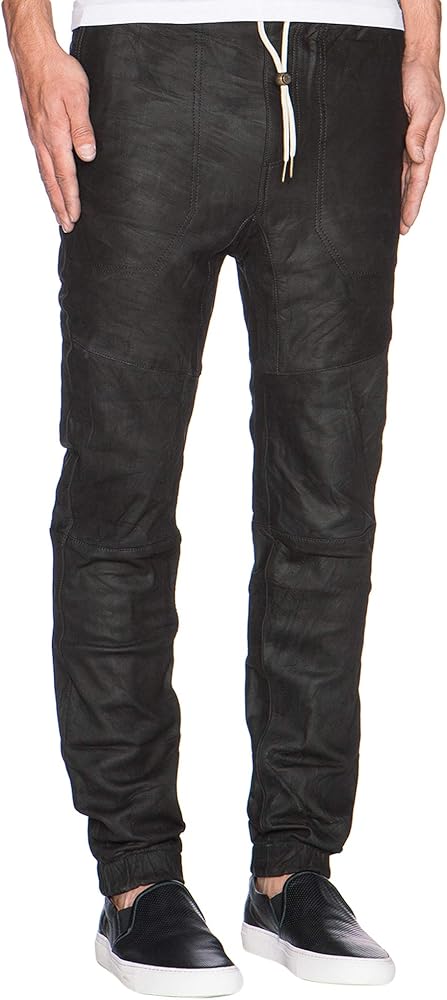 Zanerobe Men's Sureshot Leather Jogger Pant