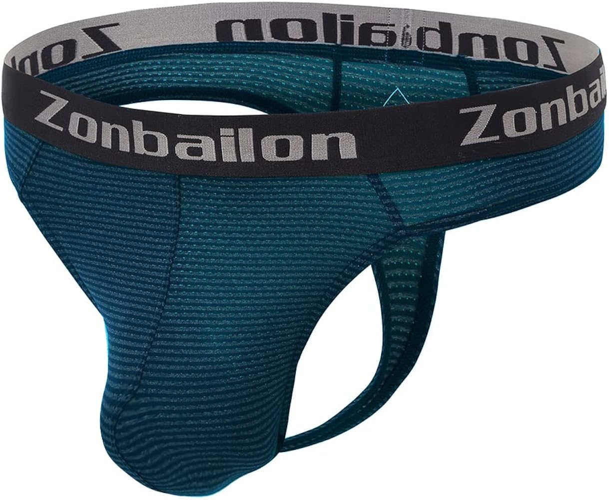 ZONBAILON Mens Sexy Low Rise Thongs G-String Men Bulge Enhancing Comfort Stretch T-Back Butt-Flaunting Male Thong Underwear