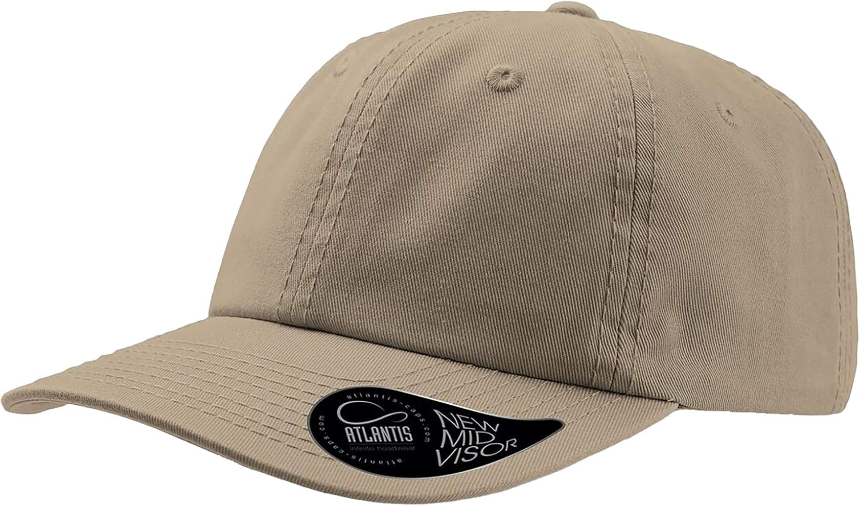 Atlantis Dad Hat Unstructured 6 Panel Cap Khaki