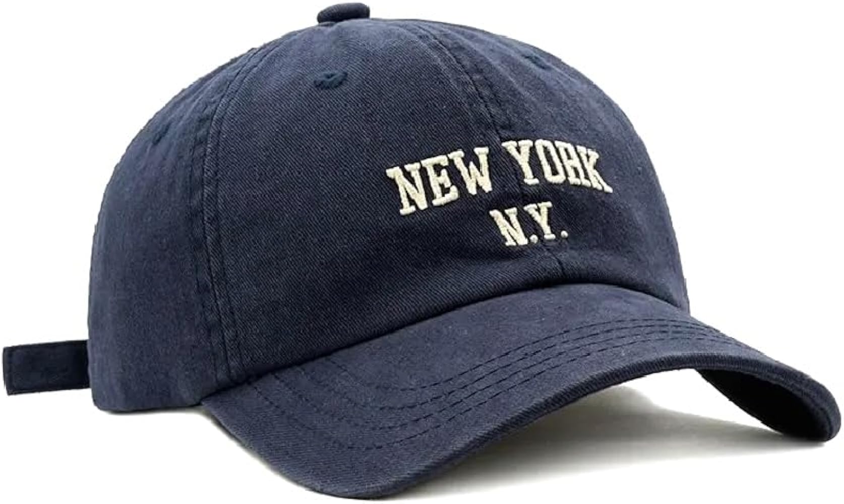 New York NY - Classic Dad Hat, Curved Brim Adjustable, Cotton Baseball Cap for Men & Women, Golf, Gym