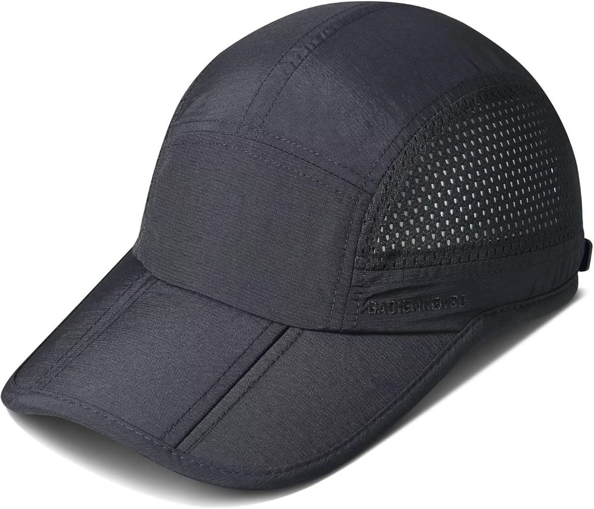 GADIEMKENSD Mens Folding Outdoor Hat Long Brim UPF 50+ Sun Protection