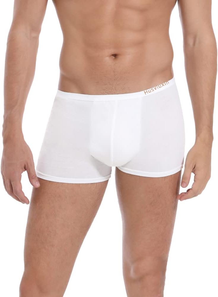 Men’s Disposable Underwear for Travel-Hospital Stays- 100% Cotton boxer-briefs White(8pk)