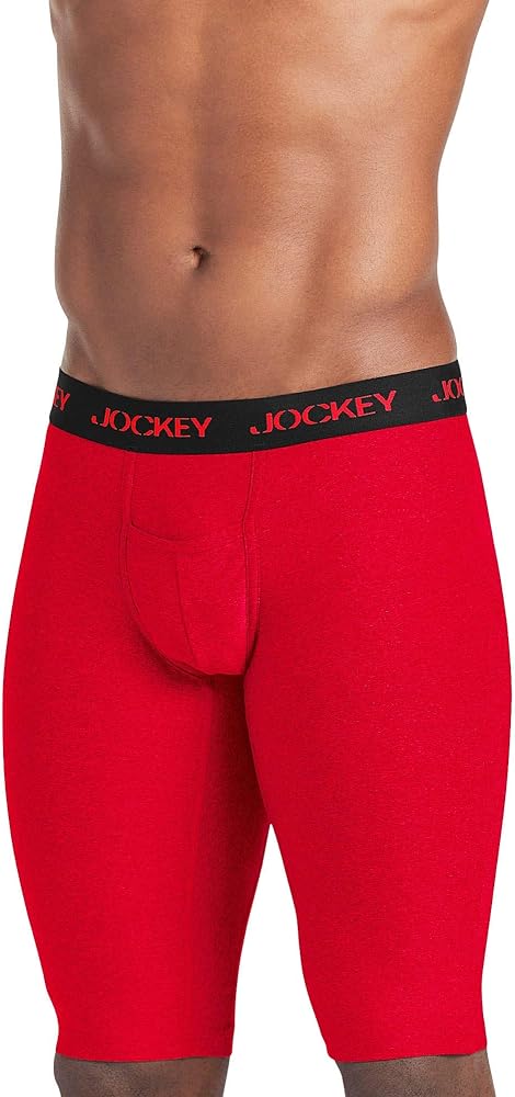 Jockey Men's Underwear Microfiber 13" Quad Short