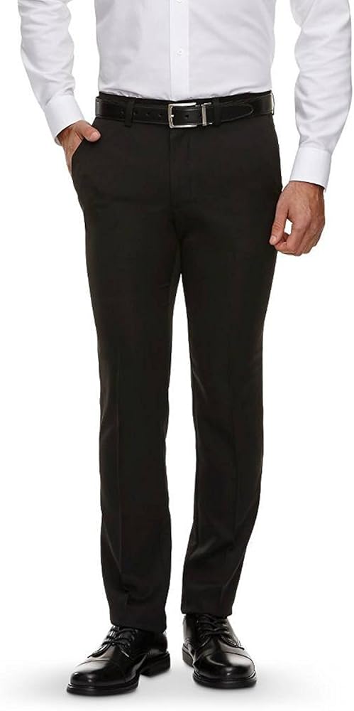 Haggar H26-Men's Performance Slim Fit Pants (Black)