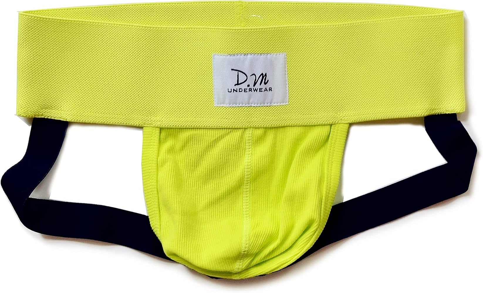 Men's Underwear Jockstrap Briefs Comfortable(Lime,L)