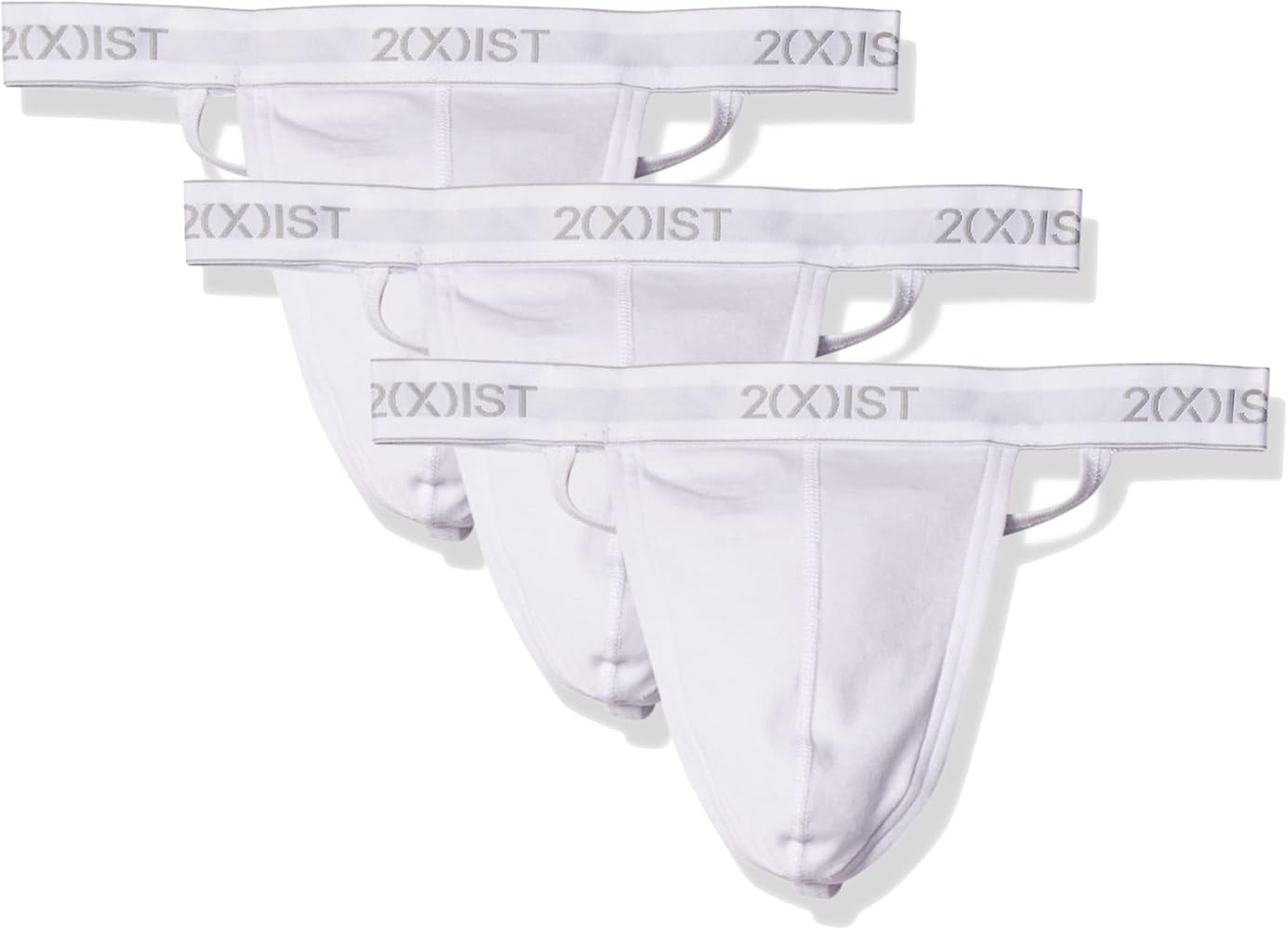 2(X)IST mens Essential Cotton Y-back Thong 3-pack