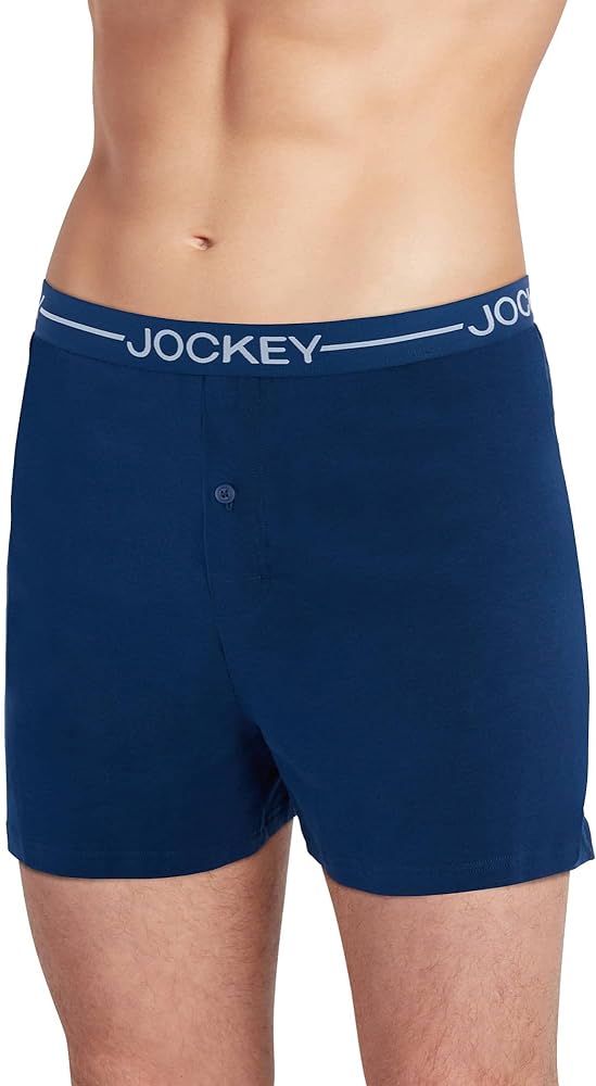 Jockey Men's Underwear Organic Cotton Stretch 4" Boxer