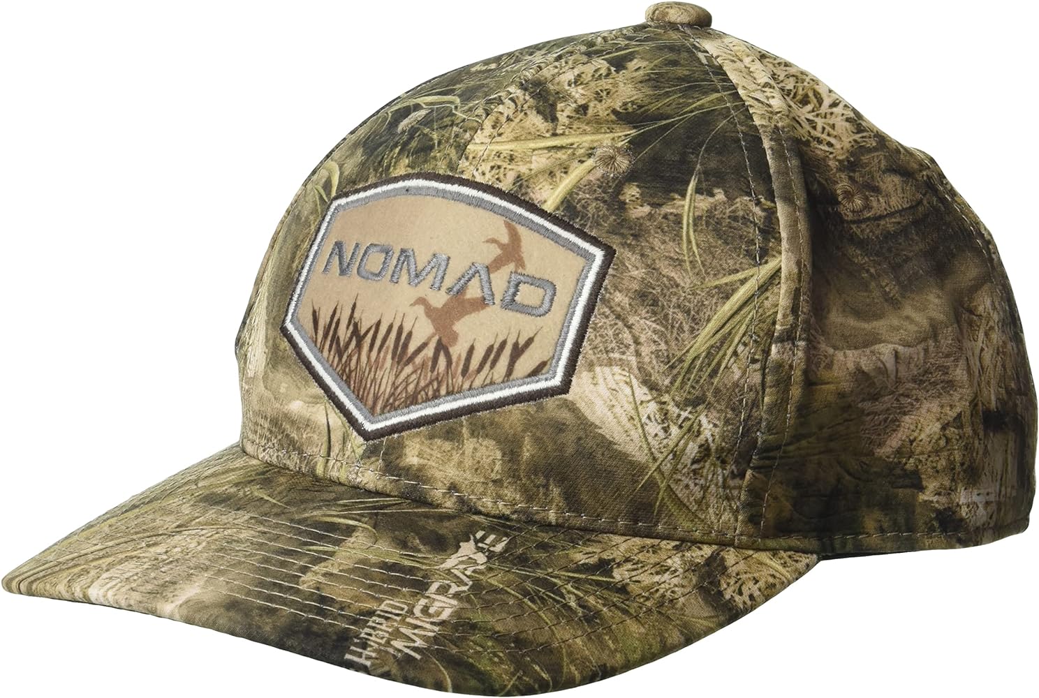 Nomad Men's Woven Patch Camo Hunting Cap W/Snap Back Closure