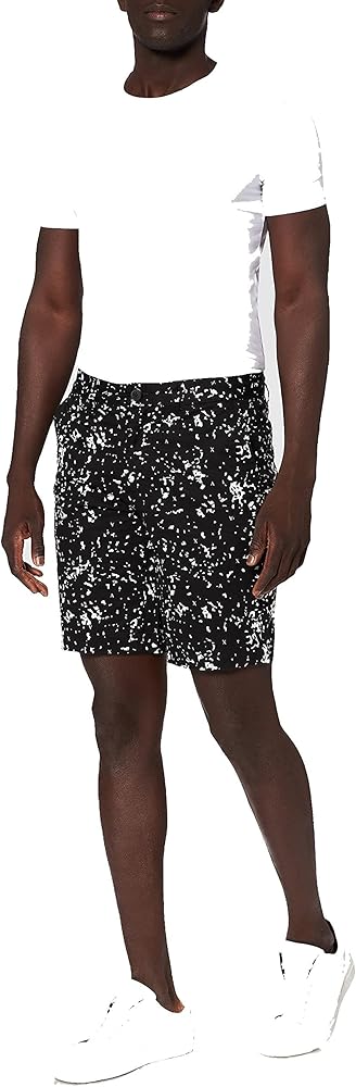 Armani Exchange Men's Pollock Pattern Cotton Twill Shorts