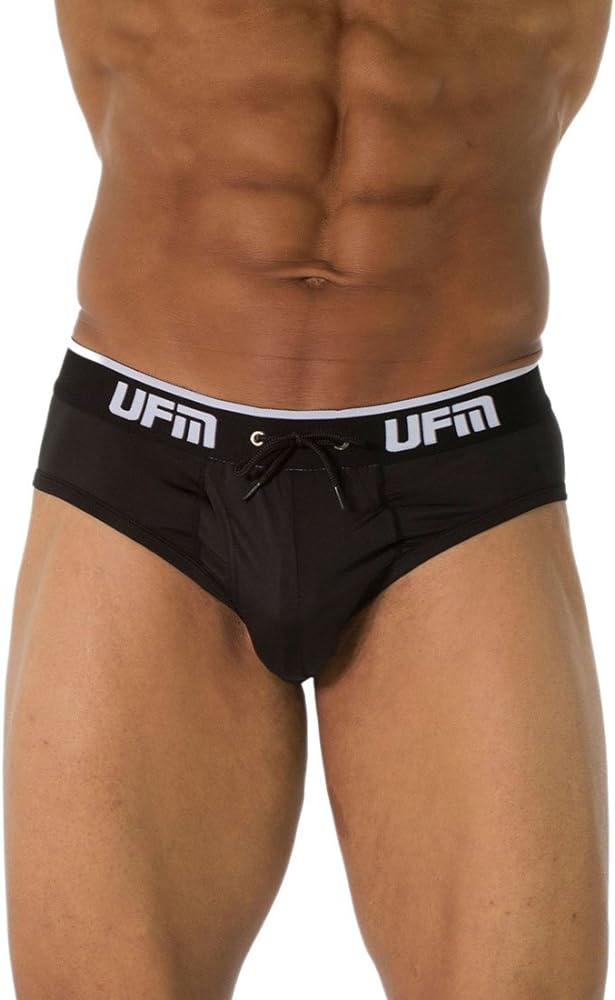 UFM Men’s Polyester Brief w/ Patented Adj. Support Pouch Underwear for Men