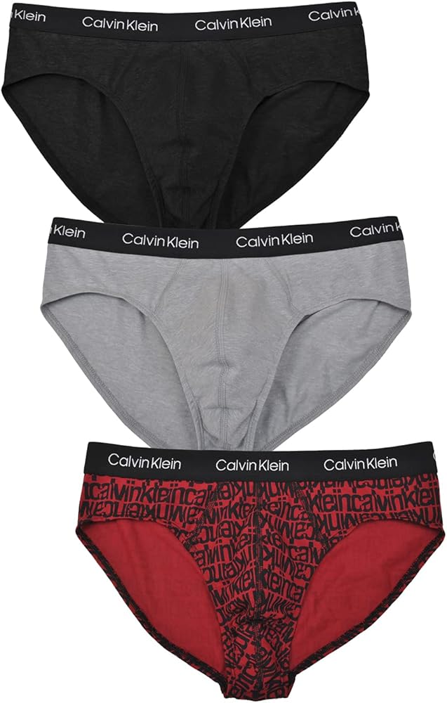 Calvin Klein Men`s Underwear Cotton Stretch Hip Brief 3 Pack