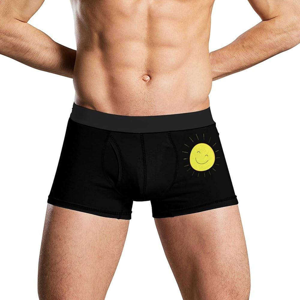 Sunny Sun Men's Boxer Briefs Soft Lightweight Underwear Stretch Trunks