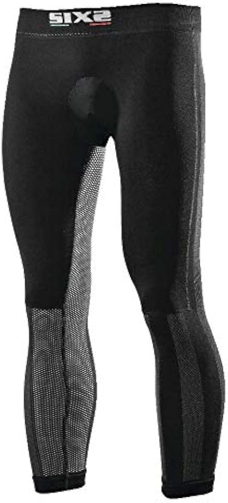 Men's (600-0112) Windshell Leggings Underwear with Butt-Patch, Black Carbon, Small