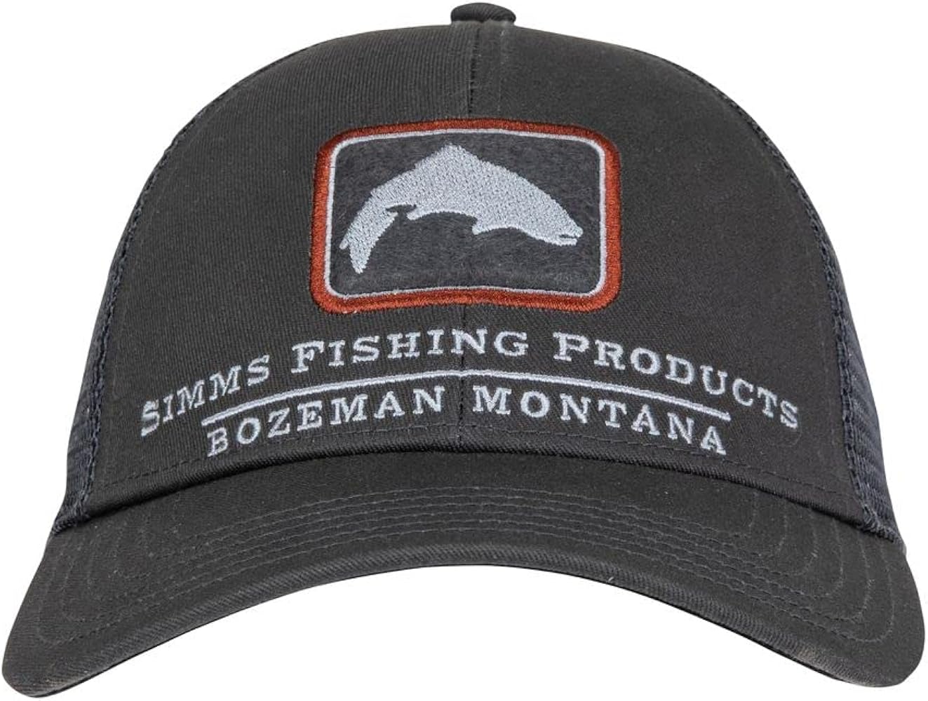 Simms Trout Icon Trucker Hat – Snapback Baseball Cap with Trout Fish