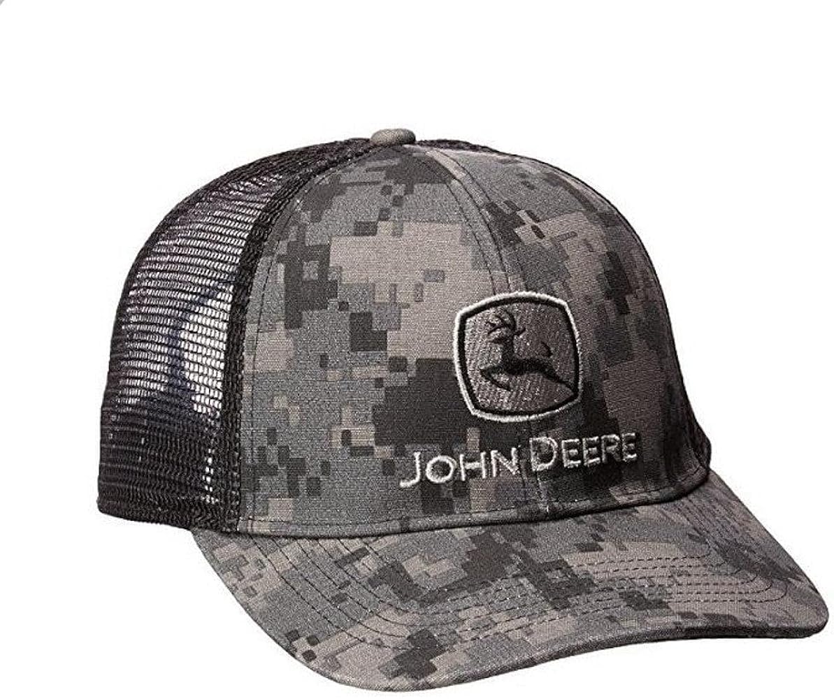 John Deere Men's Digital Camo and Mesh Cap Embroidered