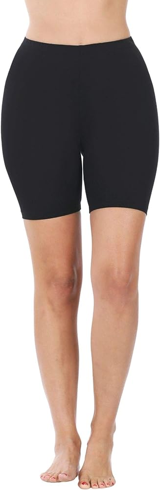 Zenana PREMIUM COTTON BIKER SHORTS Black