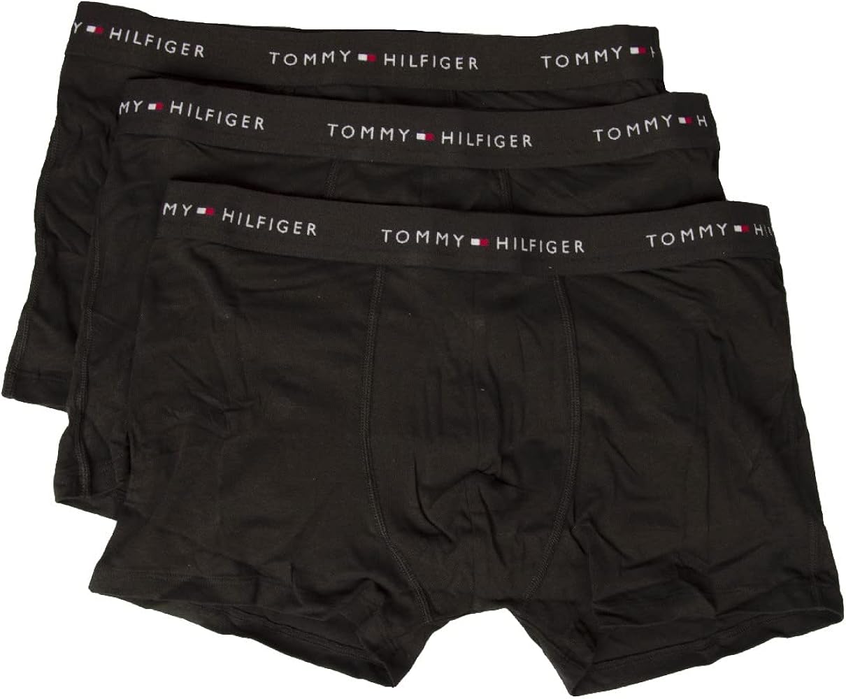 Tommy Hilfiger TH men's boxer pack 3 pieces visible elastic stretch cotton underwear article UM0UM02763 TRUNK 3P