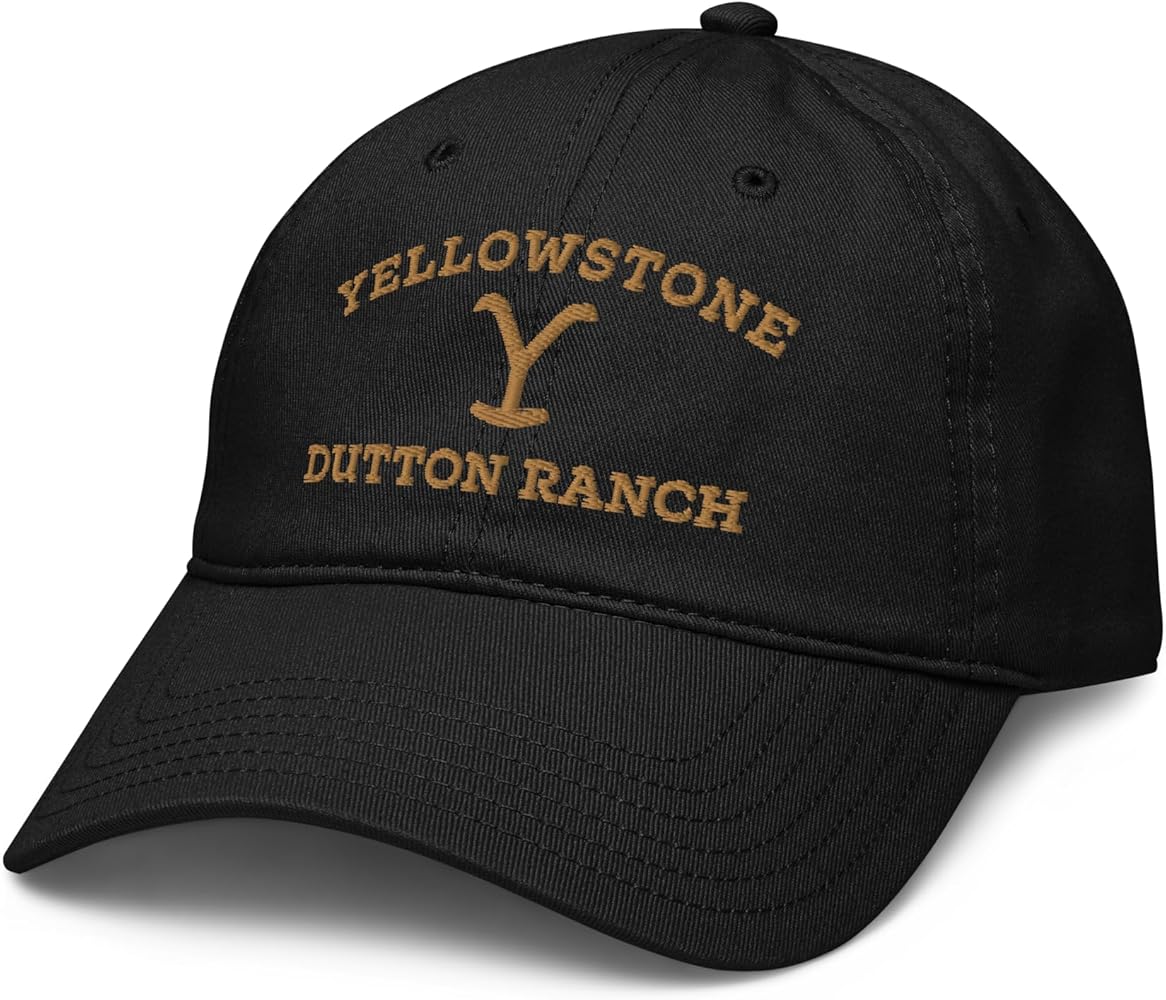 Yellowstone Dutton Ranch Embroidered Logo Adjustable Baseball Hat