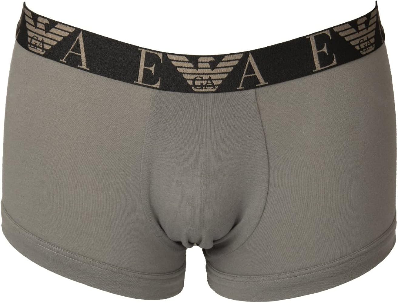 EMPORIO ARMANI Men's boxer elasticated elastic cotton shorts underwear article 111389 2F715 TRUNK, 25642 Pewter/Peltro, X-Large