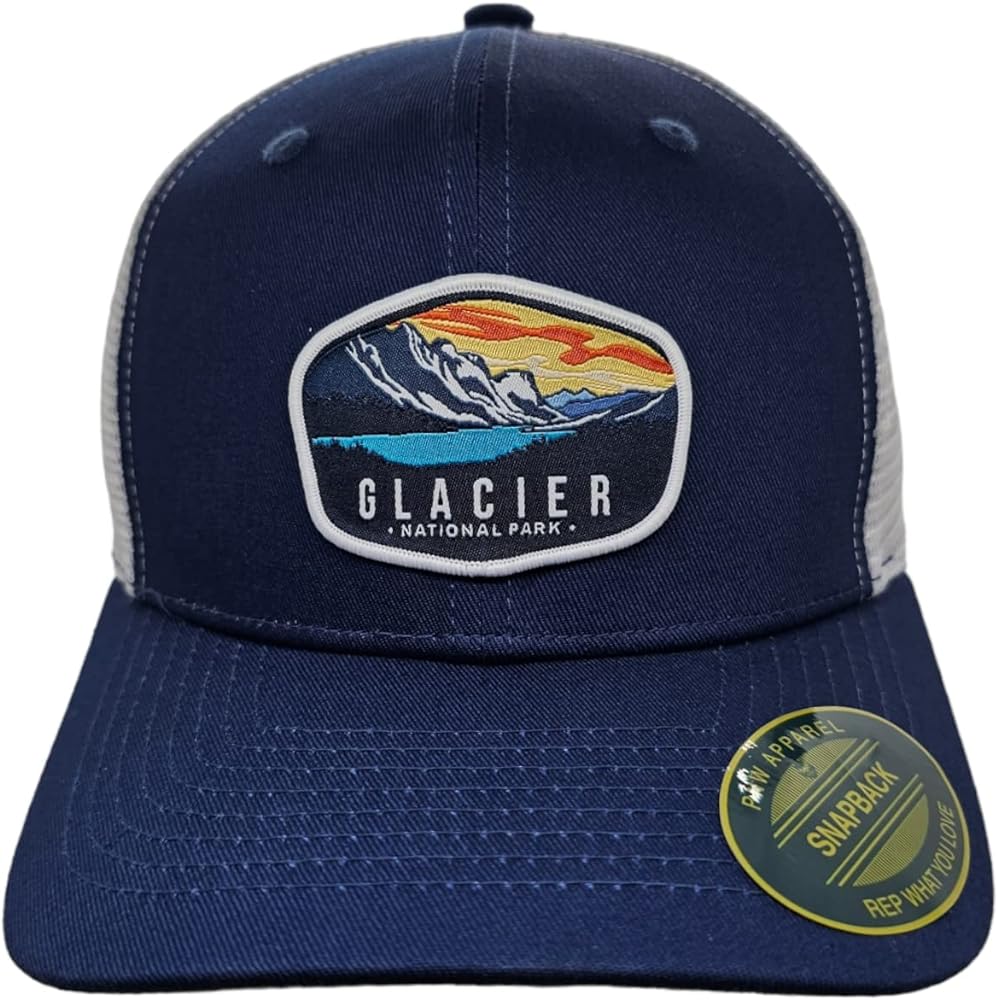 Glacier Trucker Hat w/National Park Woven Patch