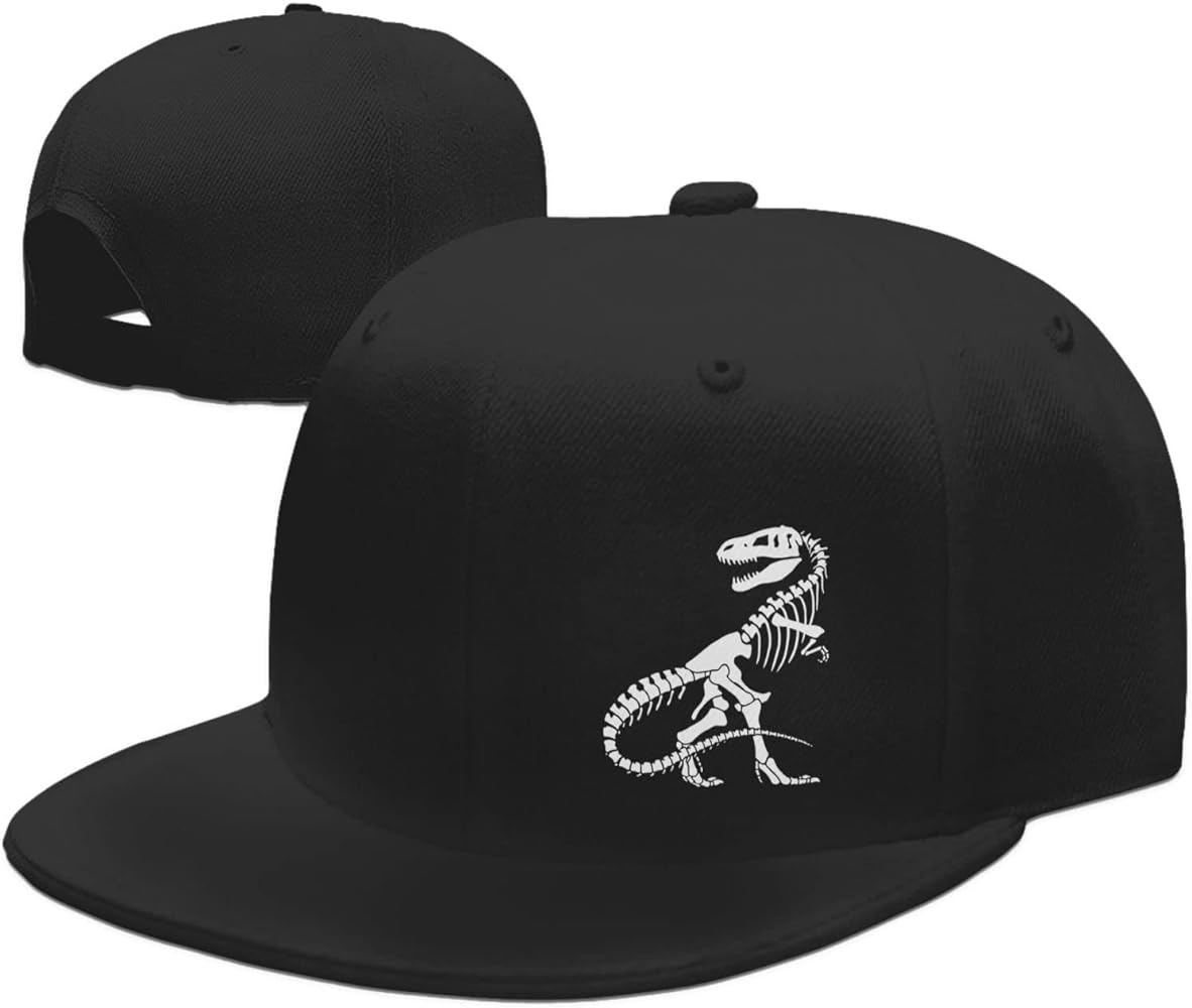 Skeleton Hand Snapback Hats for Men Black Baseball Cap Women Adjustable Flat Bill Dad Hat Funny Trucker Hat for Summer