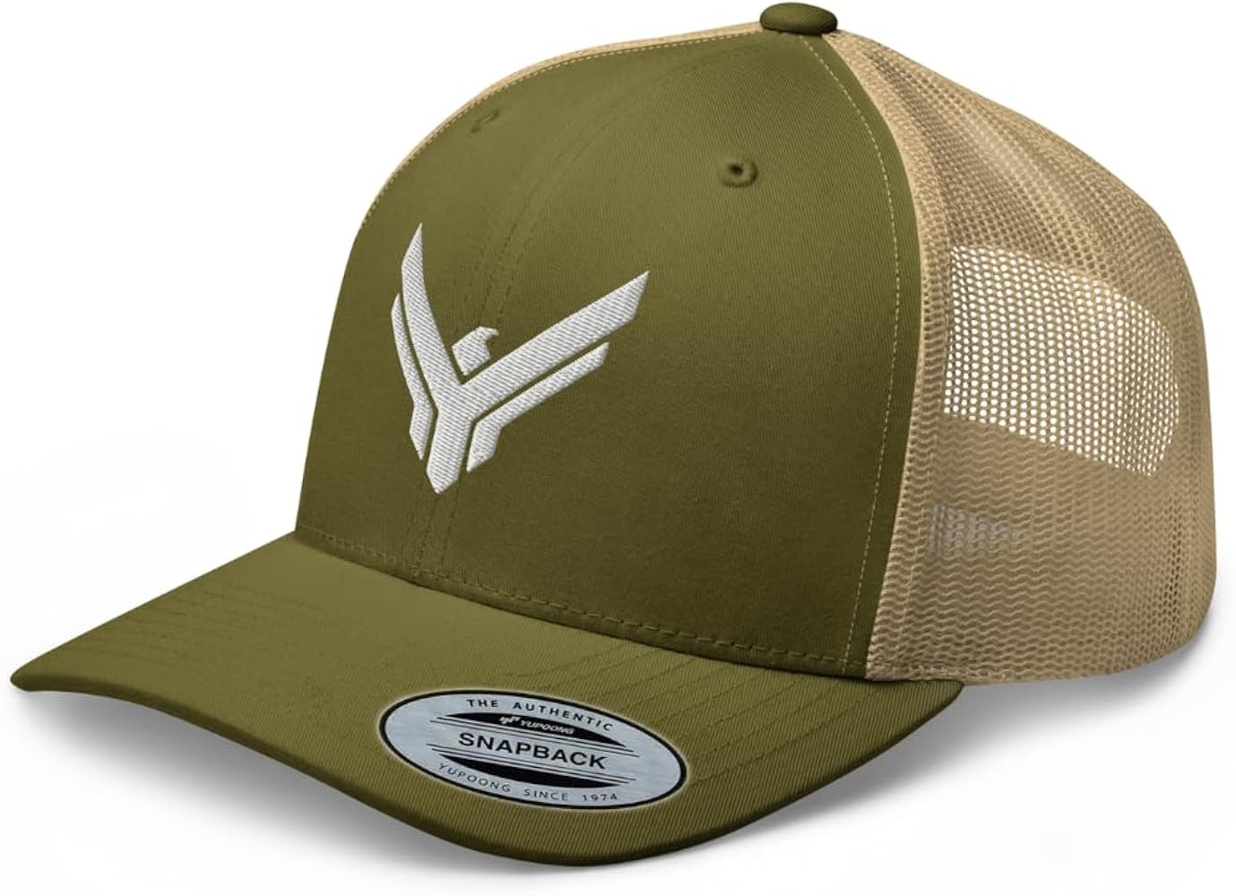 NG House Atreides Logo Embroidered Curved Bill Trucker Hat Mid Crown Adjustable Hawk Emblem Cap