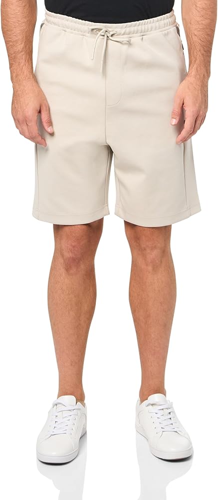 BOSS Men's Structured Jersey Drawstring Waist Shorts