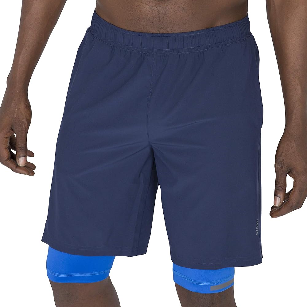 Skora Men's Shorts Running Gym Athletic Performance Shorts-5 Inch, 7 Inch and 9 Inch Inseams Compression Lined and Unlined