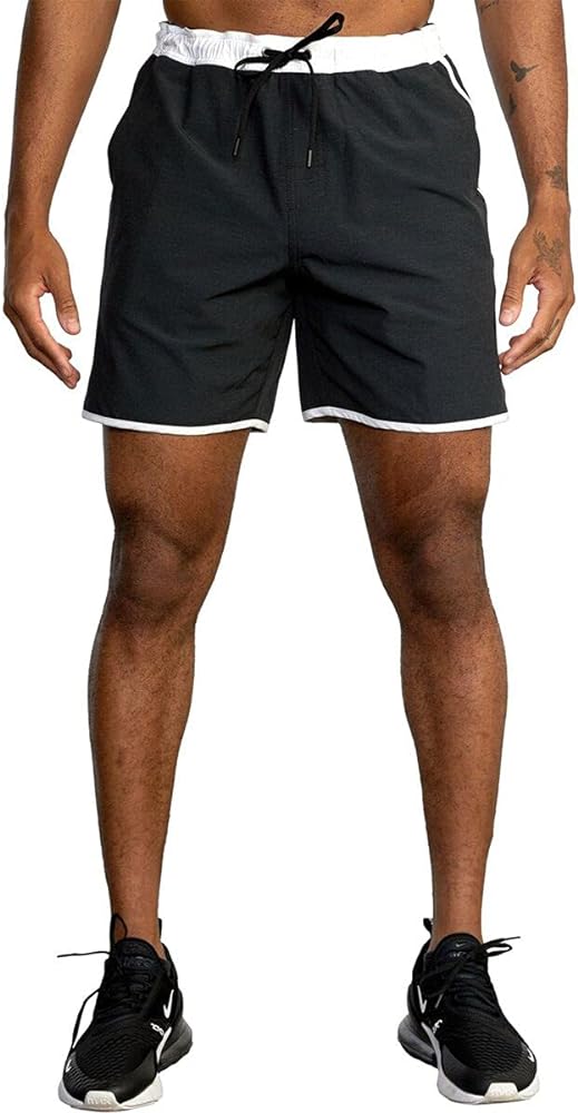 RVCA Mens Yogger Hybrid Athletic Sport Shorts