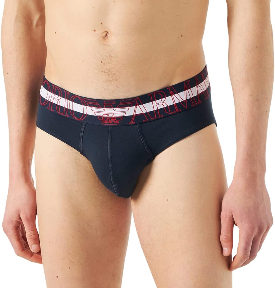 Emporio Armani Men's Mega Logo Brief