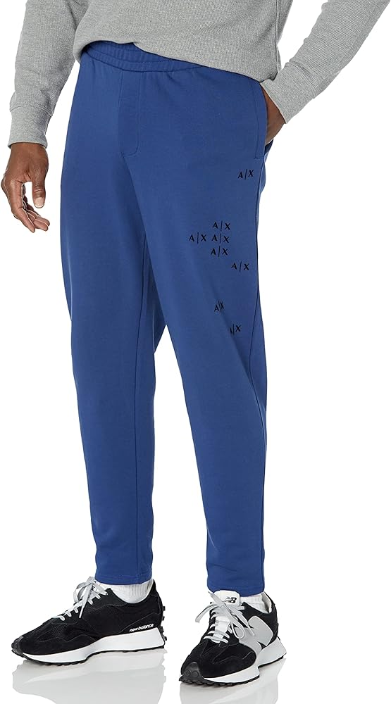 Emporio Armani Men's Falling Logo Elastic Waistband Trousers