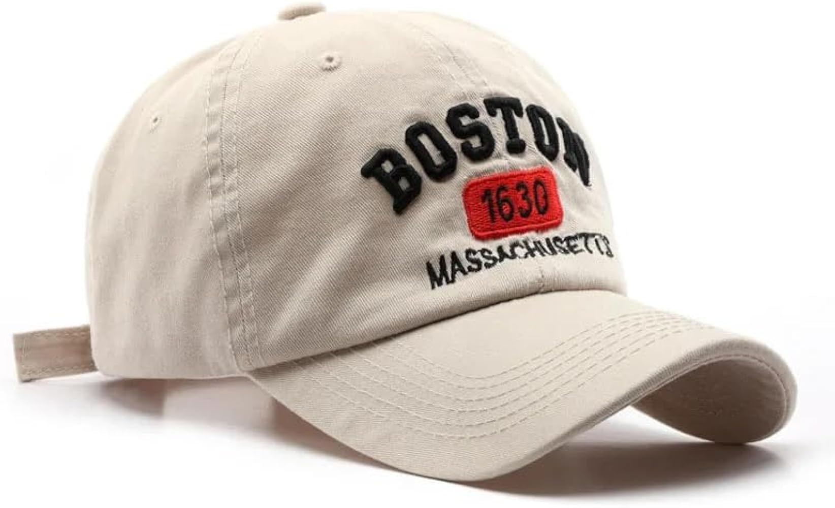 Boston - Classic Dad Hat, Curved Brim Adjustable, Cotton Baseball Cap for Men & Women, Golf, Gym