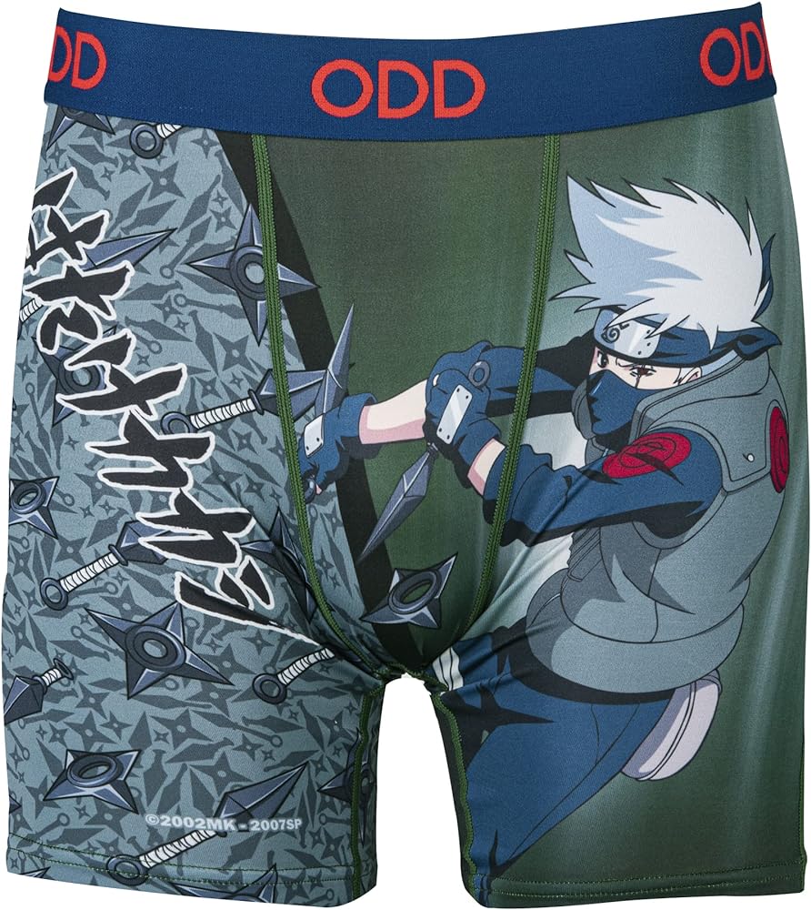 Odd Sox, Naruto Shippuden Character Anime Men's Underwear Boxer Briefs, Assorted