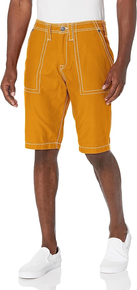 True Religion Men's Patch Pkt Big T Shorts