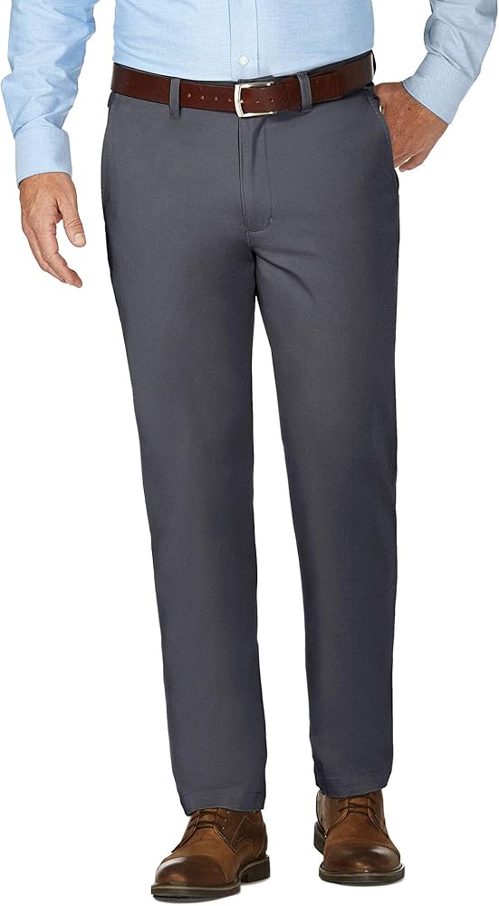 Haggar Men's J.m Luxury Comfort Slim Fit Stretch Chino Pant