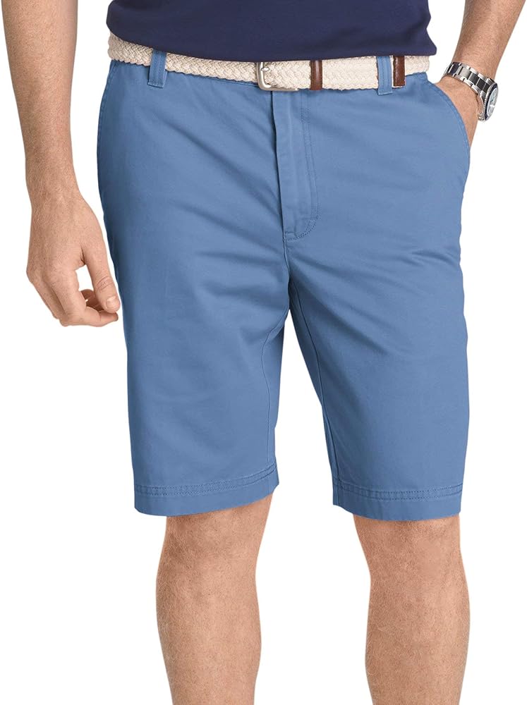 IZOD Men's Saltwater 10.5" Flat Front Chino Short