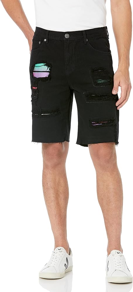 LRG Men's Choppa Cargo Denim Jean Shorts