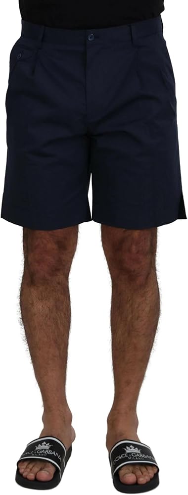 Dolce & Gabbana Blue Chinos Cotton Stretch Casual Shorts IT44 | XS