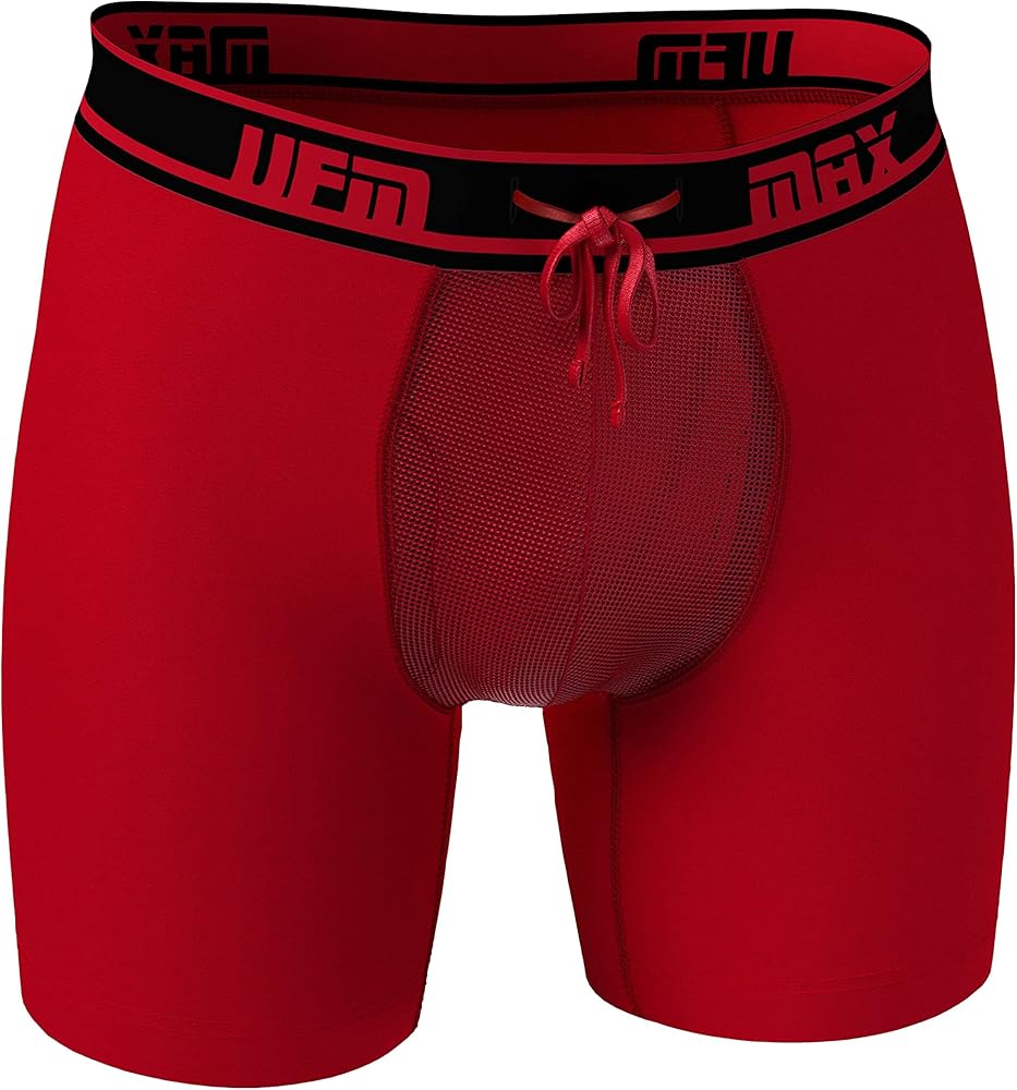 UFM Men’s Polyester Boxer Brief w/ Patented Adjustable Support Pouch MAX