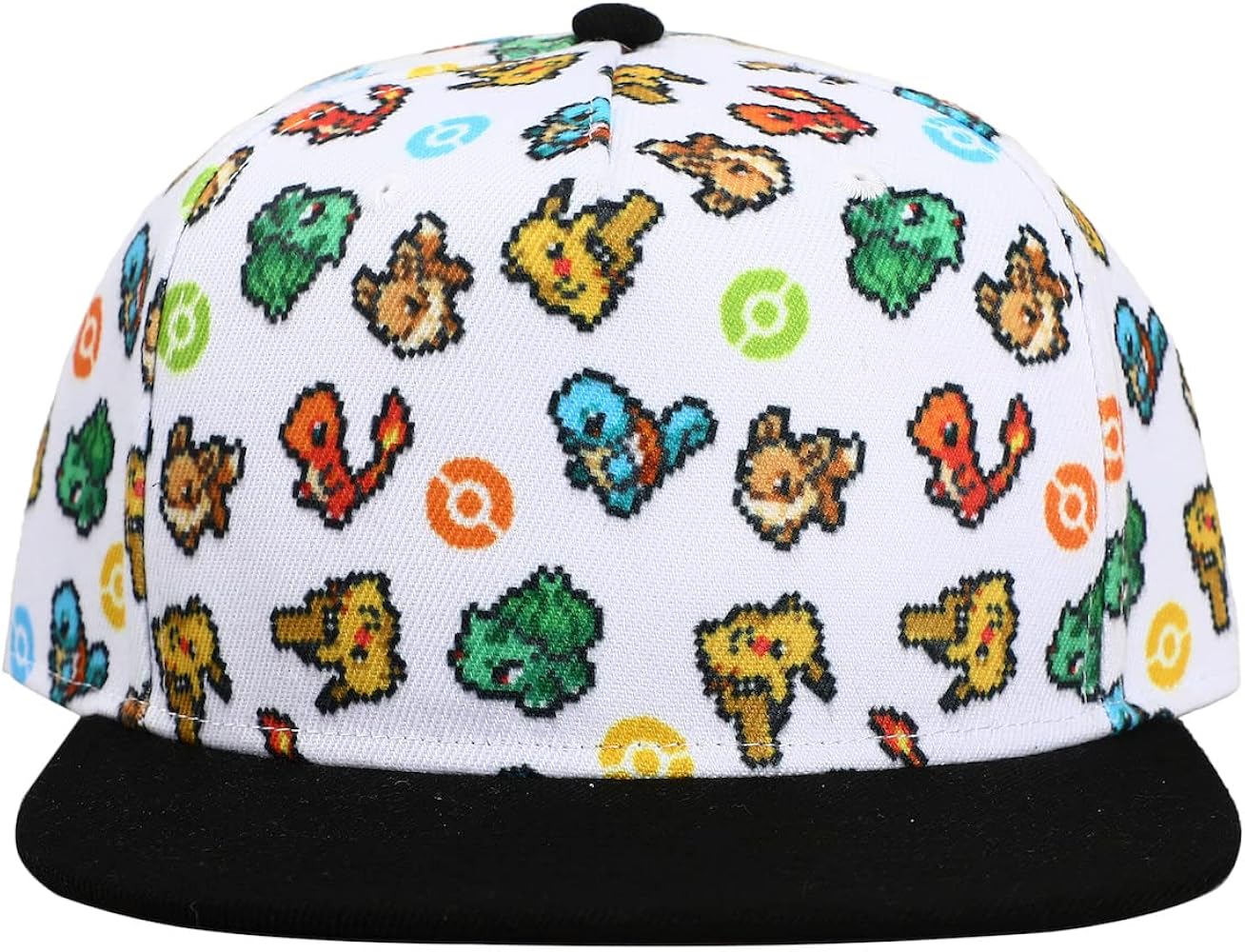 Pokemon Starters White Snapback Hat