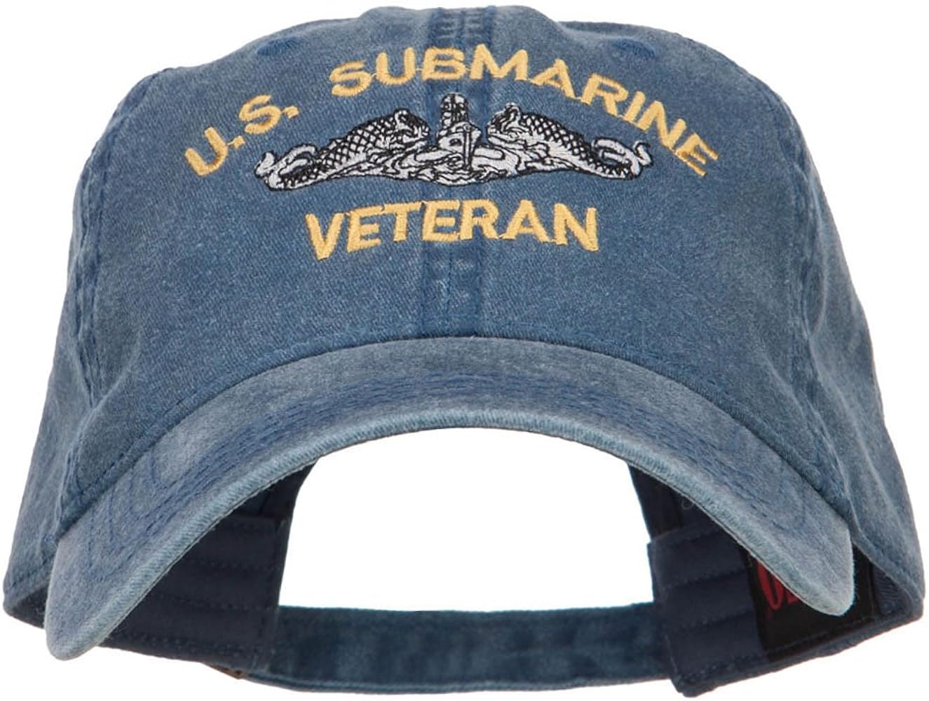 e4Hats.com US Submarine Veteran Military Embroidered Washed Cap