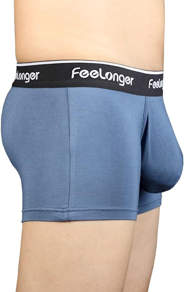 Men's Boxer Briefs Big pouch Underwear Comfortable Soft and Breathable Trunks