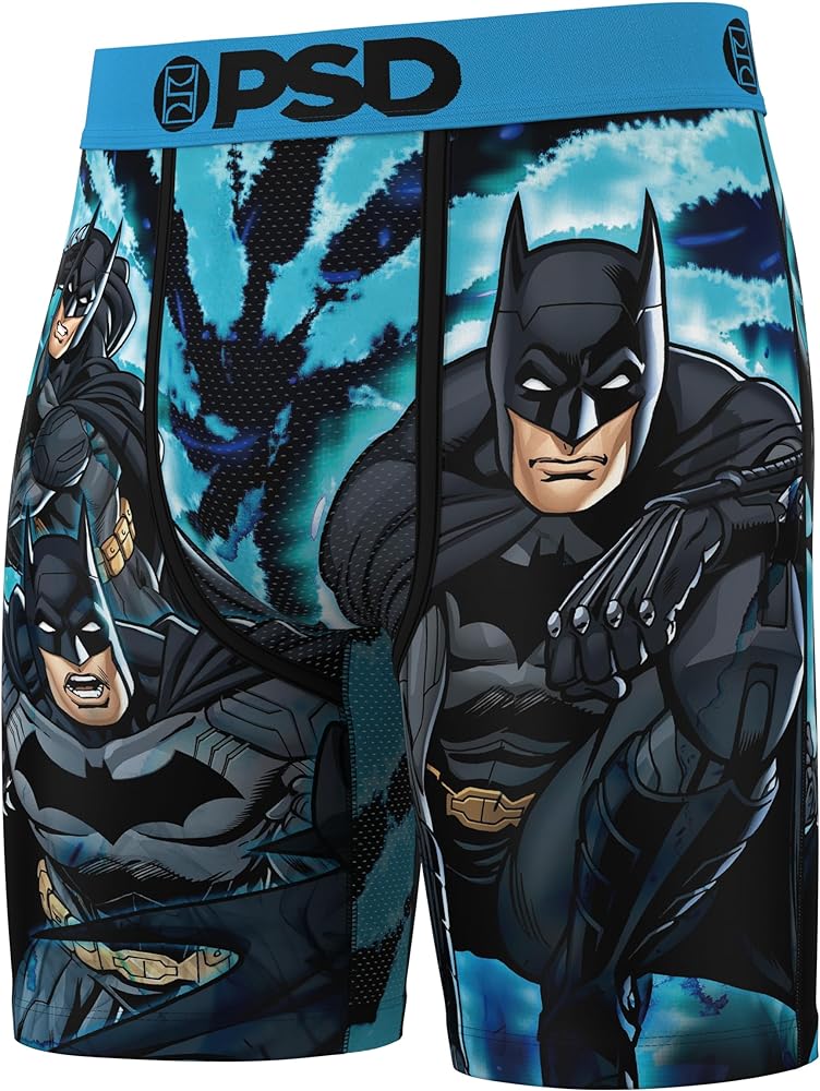 PSD Men's Batman Dye Boxer Briefs, Multi, M