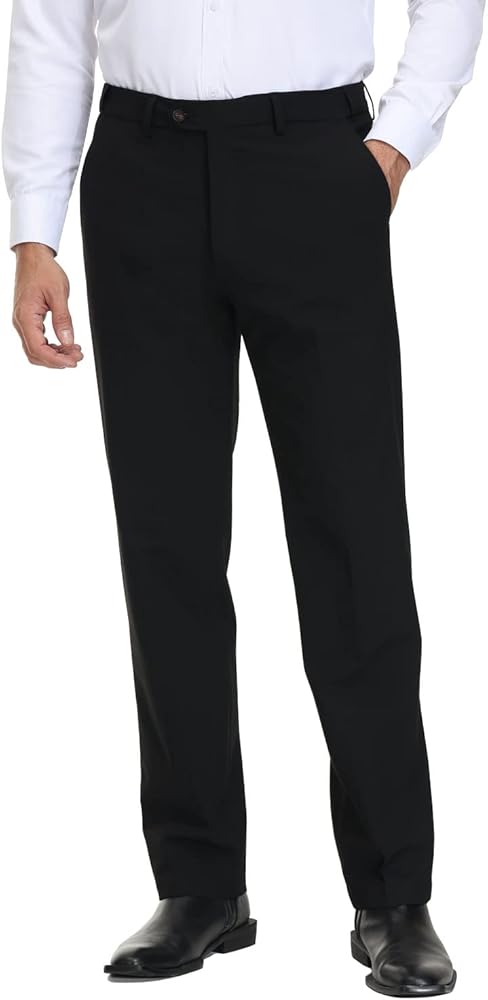 Soojun Men's Modern Fit Expandable Waist Premium Comfort Dress Pant